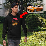 kdm custom print unisex hoodie mockup black