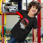 kdm custom print unisex kids mockup black