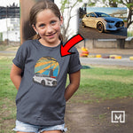 kdm custom print unisex kids mockup navy