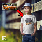 kdm custom print unisex kids mockup white