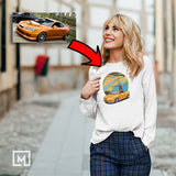 kdm custom print unisex long sleeves mockup white