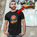 kdm custom print unisex t-shirt mockup black