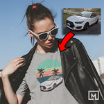 kdm custom print unisex t-shirt mockup sport grey