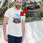 kdm custom print unisex t-shirt mockup white