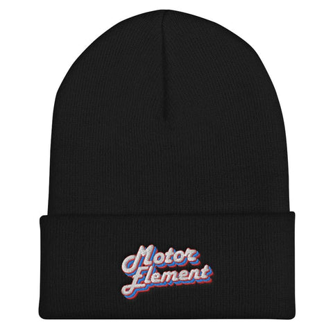 Motor Element Retro Cursive Beanie