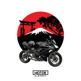 motorcycles custom digital drawing mockup kawasaki