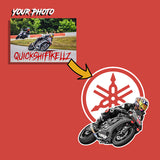 motorcycles custom digital drawing mockup