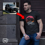 offroad custom print for men t-shirt mockup black