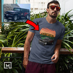 offroad custom print for men t-shirt mockup navy