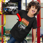 offroad custom print unisex for kids mockup black