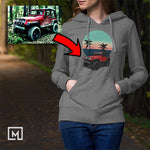 offroad custom print unisex hoodie mockup dark heather