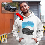 offroad custom print unisex hoodie mockup white