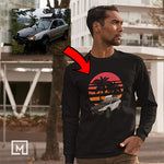 offroad custom print unisex long sleeves mockup black