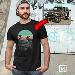 offroad custom print unisex t-shirt mockup black