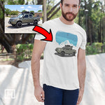 offroad custom print unisex t-shirt mockup white
