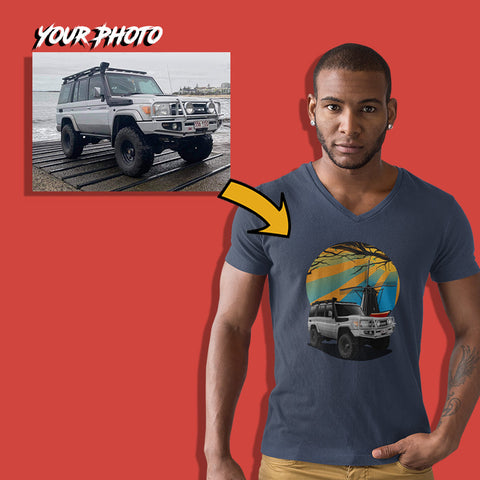 offroad custom print unisex v-neck