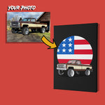 trucks custom print canvas mockup