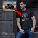 trucks custom print-t-shirt for men mockup black