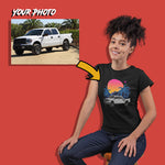 trucks custom print t-shirt for women