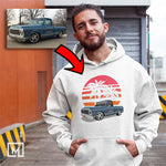 trucks custom print unisex hoodie mockup white