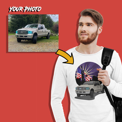 trucks custom print unisex long sleeves