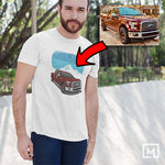 trucks custom print unisex t-shirt mockup white