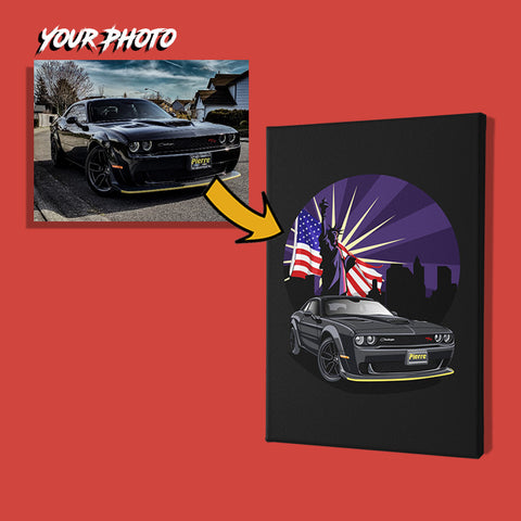 usdm custom print canvas mockup