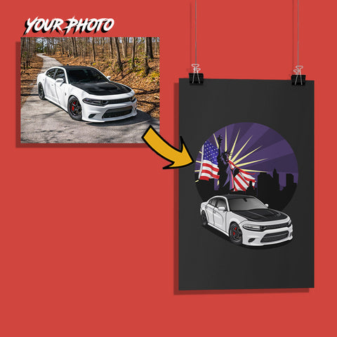 usdm custom print poster mockup