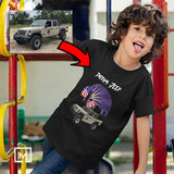 usdm custom print for kids unisex t-shirt mockup black