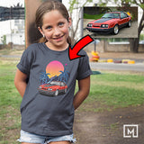 usdm custom print for kids unisex t-shirt mockup navy