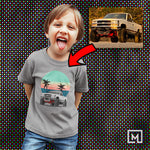usdm custom print for kids unisex t-shirt mockup sport grey